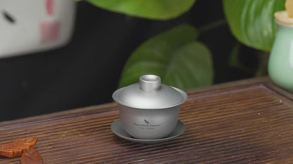 100ml Titanium Gaiwan Traditional Chinese Kung Fu Tea Set