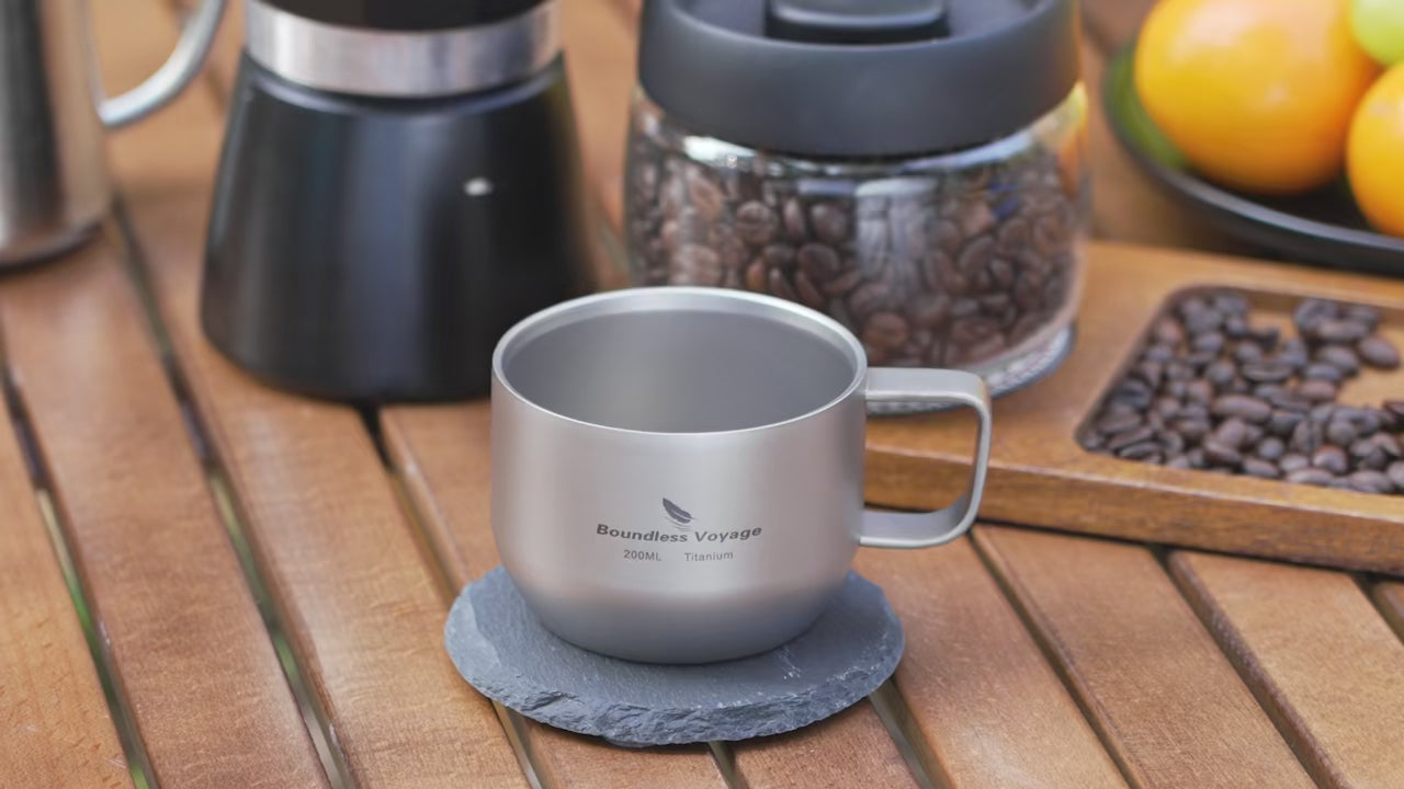 200ml Titanium Espresso Coffee Cup