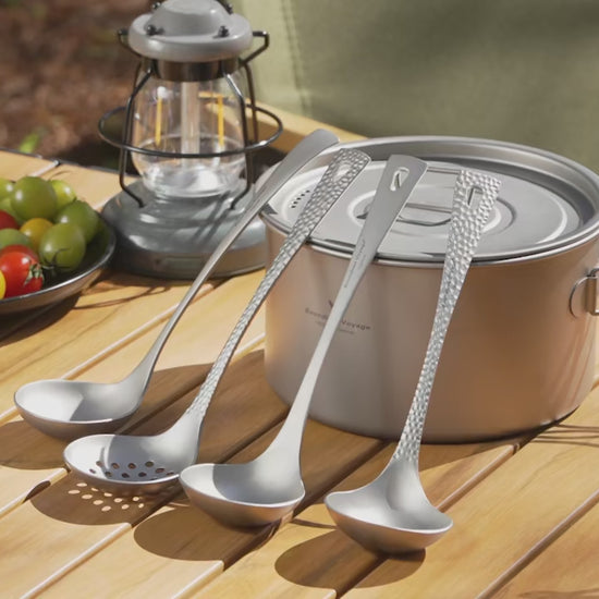 Titanium Spoon Solid Soup Ladle
