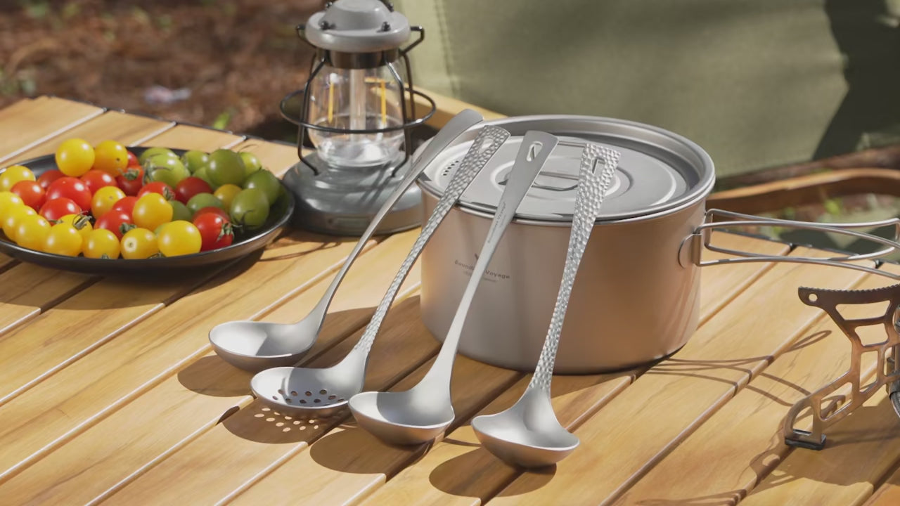 Titanium Spoon Solid Soup Ladle