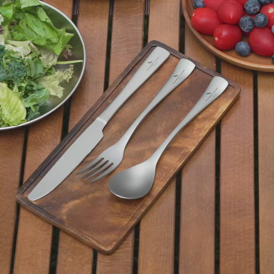 Titanium Camping Cutlery Set