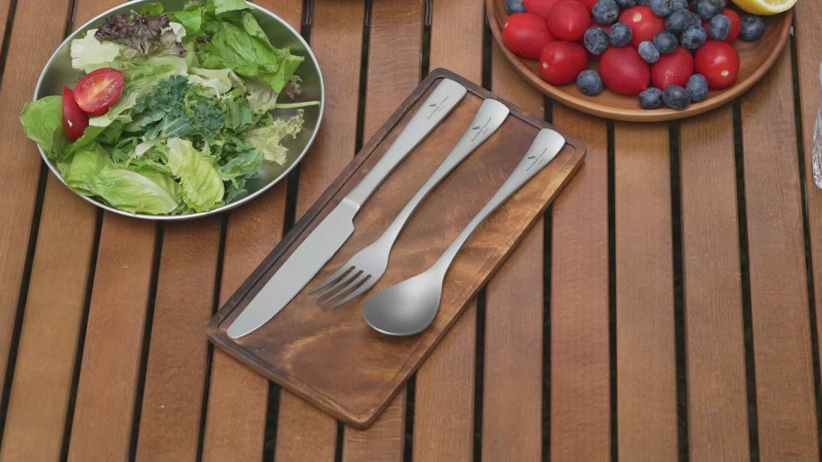 Titanium Camping Cutlery Set