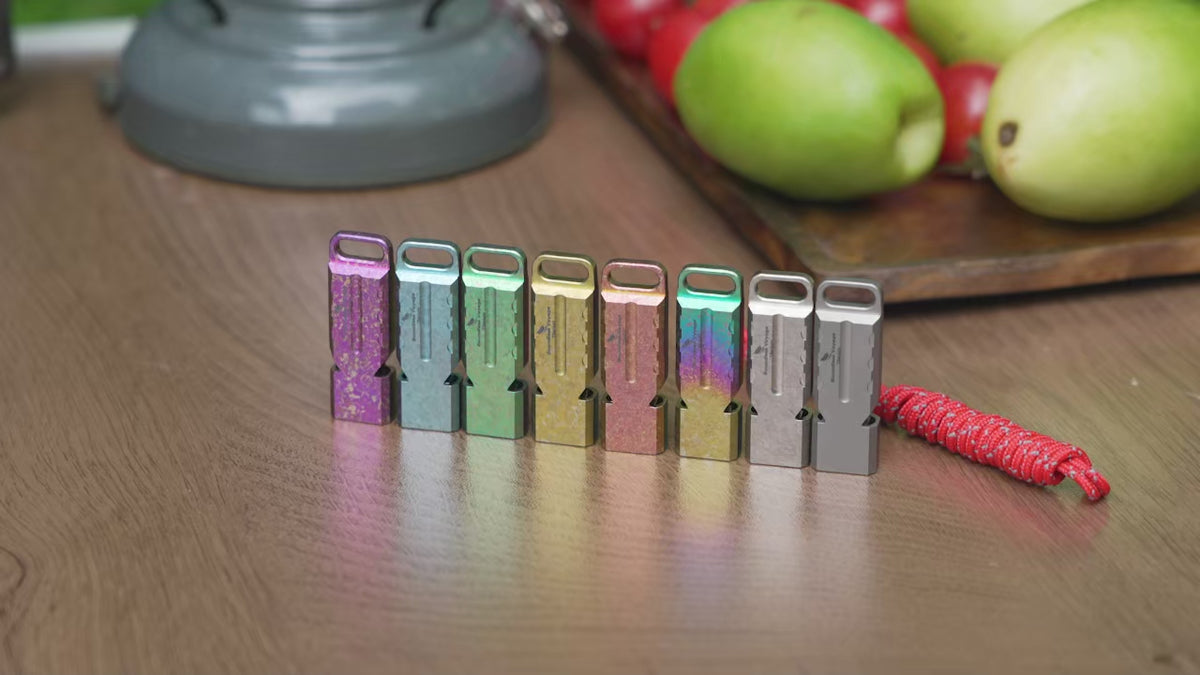 Titanium Whistle Dual Tube 120dB
