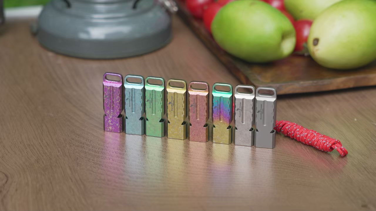 Titanium Whistle Dual Tube 120dB