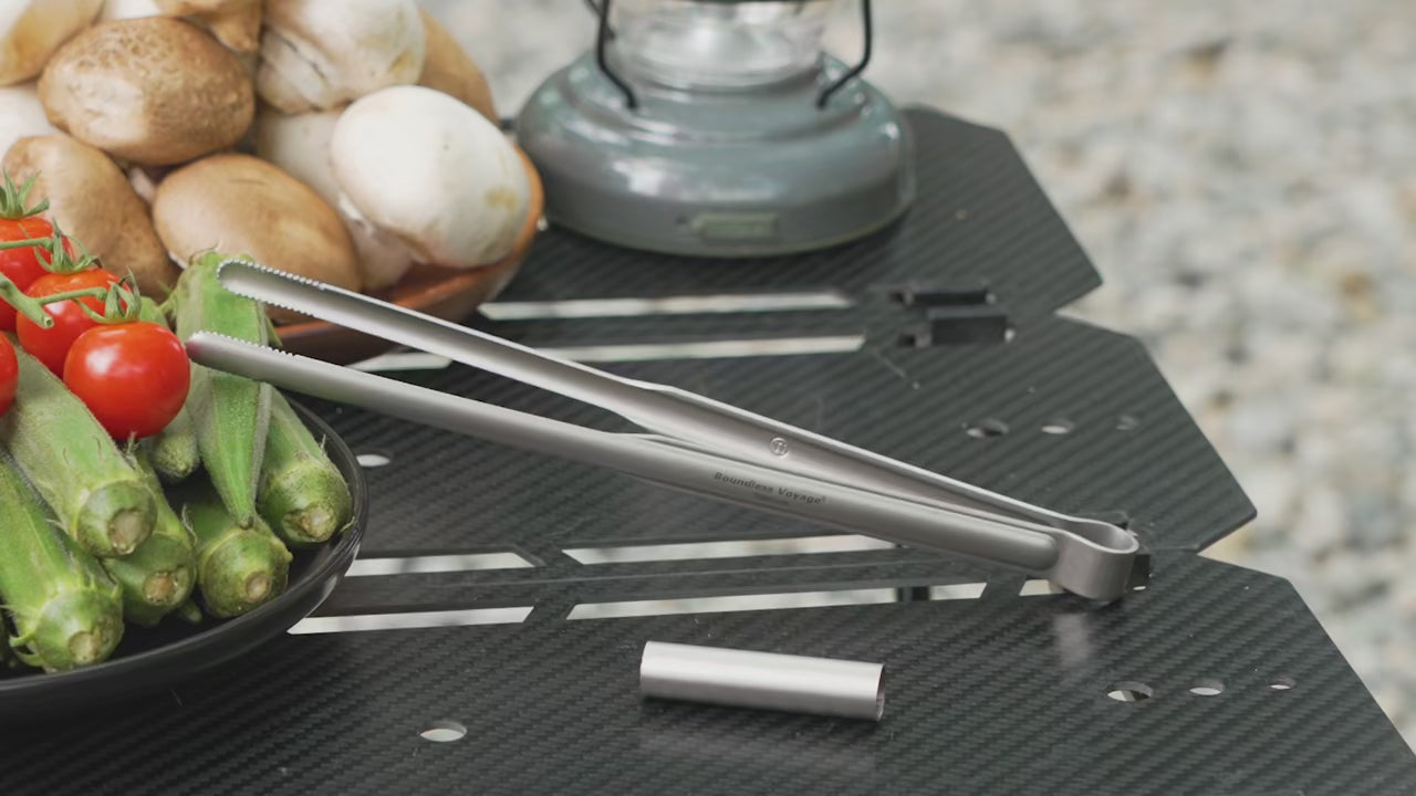 Titanium BBQ Tongs