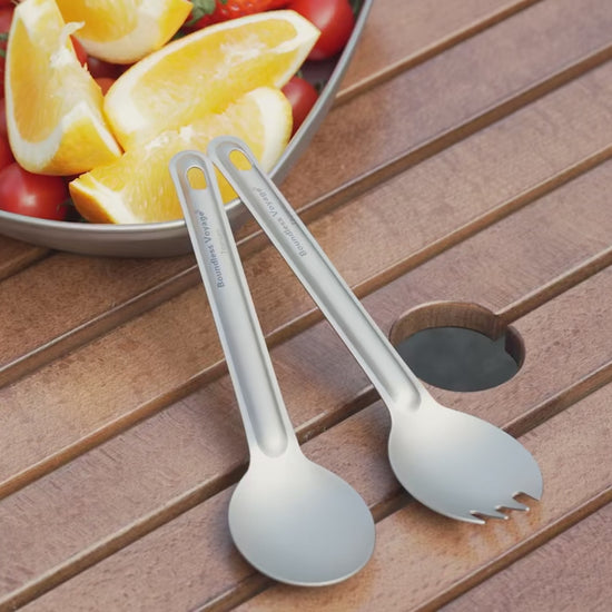 Titanium Spoon Spork Camping Tableware