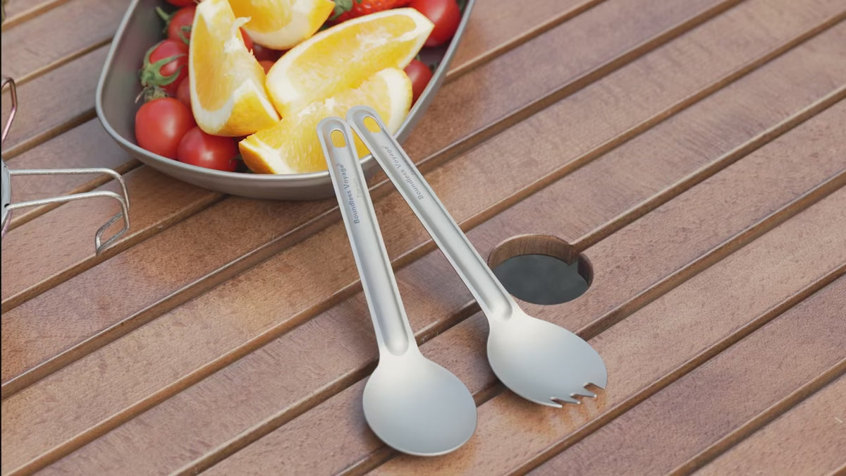 Titanium Spoon Spork Camping Tableware