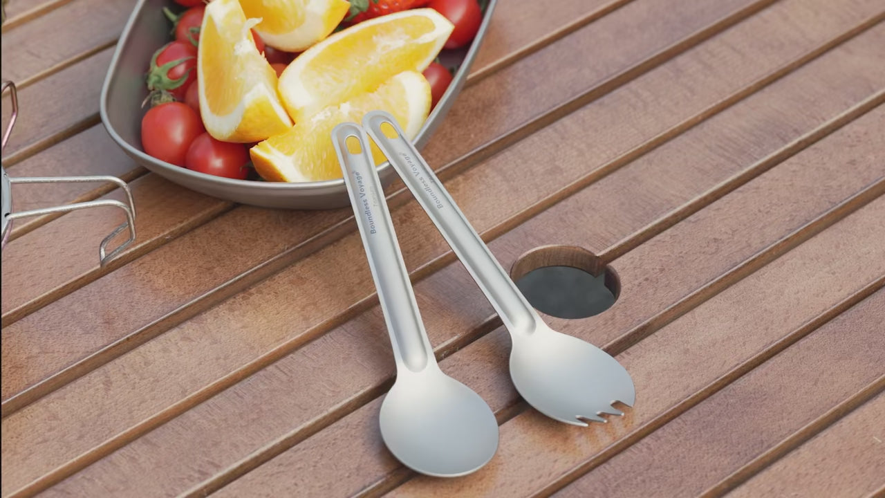 Titanium Spoon Spork Camping Tableware
