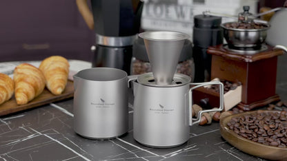 Titanium Portable Pour-over Coffee Set