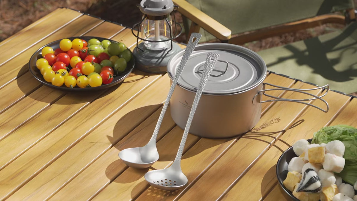 Long Handle Titanium Soup
