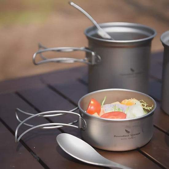 Titanium Pot Pan Set