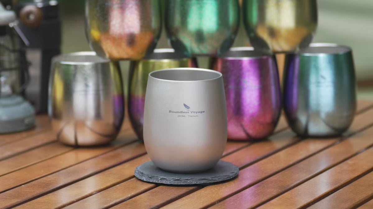 Pure Titanium Double-Walled Cup
