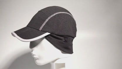 GADIEMKENSD Winter Running Hat with Fleece Ear Warmer & Reflective Trim